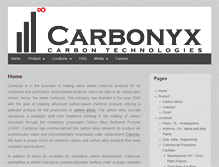 Tablet Screenshot of carbonyx.com